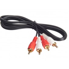 51682 Шнур аудио-видео: 2RCA-2RCA / золото, литой (1.5 м), блистер, Netko РАСПРОДАЖА