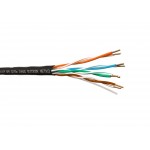 55521 Кабель U/UTP4 cat.5e NETKO, одножильный/24 AWG BC /на катушке/ 305м / для наружных работ, FLUKE TEST