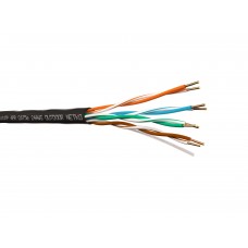 55521 Кабель U/UTP4 cat.5e NETKO, одножильный/24 AWG BC /на катушке/ 305м / для наружных работ, FLUKE TEST