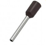 54323 Штыревой втулочный кабельный наконечник E 1518 (НШВИ F=18мм) 1,5мм2, изолированный, черный, 100шт., Netko