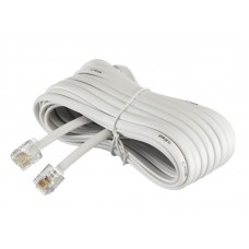 51246 Удлинитель телефонный (6р4с) 7 метров / белый, Netko
