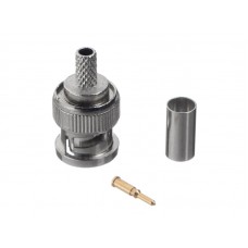 53454 Коннектор BNC для 3C-2V, цинк/медь, для обжимного инструмента, Netko