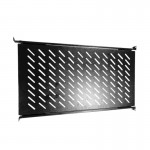 57530 Полка выдвижная 1U для шкафа глубиной 900/1000 (483х800), черная