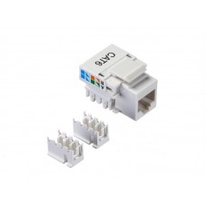 54111 Модуль Keystone неэкранированный, RJ-45, cat.6, 90°, 110/Krone тип, под инструмент, белый 54111 Модуль Keystone неэкранированный, RJ-45, cat.6, 90°, 110/Krone тип, под инструмент, белый
