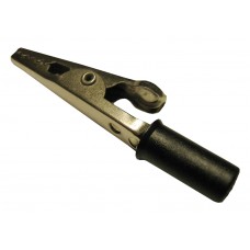 51951 Зажим крокодил малый, 5A, черный, L=50±5мм, Netko