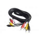 51657 Шнур аудио-видео: 4RCA-4RCA ( длина 3 м, литой), Netko