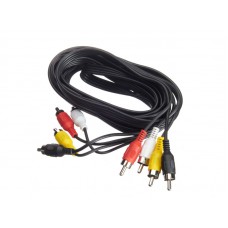 51657 Шнур аудио-видео: 4RCA-4RCA ( длина 3 м, литой), Netko
