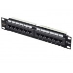 51957 Патч-панель UTP, 10, 12 портов RJ45, cat.5е, 1U, Dual Type, Netko СКС, J