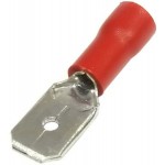 54373 Клемма ножевая MDD 1,25-250, КНИ 6,3мм, 0,5-1,5мм2, изолированная, красная, 100шт., Netko