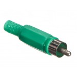 52282 Штекер RCA зеленый, Netko