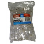 58041 Коннектор RJ-45 Netko (8p8c) cat.5е, для одножильного и многожильного кабеля (нож с 3-мя зубцами), 100шт.