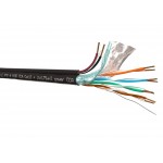 55255 Кабель LC FTP4 cat.5, одножильный / экранированный / 200м / CCA / + кабель питания 2x0.75мм2 CCA многожильный/ для наружных работ