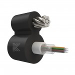 65941 КОСТРОМАКАБЕЛЬ КОС-ОКПС-8х657-Т/Т-4кН Оптический кабель с центральной трубкой и выносным силовым элементом из стального троса, SM 9/125, G.657.A1, 8 волокон, полиэтилен, 4 кН