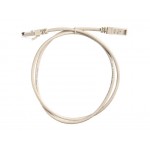 58663 Патч-корд Netko СКС UTP4 cat.6, 1.0м, литой коннектор, серый, LSZH