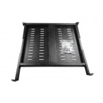 57170 Полка для шкафа глубиной 600 (443х400), с крепежом, черная, 300 кг