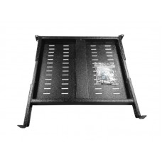 57170 Полка для шкафа глубиной 600 (443х400), с крепежом, черная, 300 кг