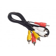 51679 Шнур аудио-видео: 3RCA-3RCA ( длина 1.2 м, литой), Netko