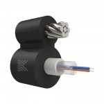 65939 КОСТРОМАКАБЕЛЬ КОС-ОКПС-2х657-Т/Т-4кН Оптический кабель с центральной трубкой и выносным силовым элементом из стального троса, SM 9/125, G.657.A1, 2 волокна, полиэтилен, 4 кН