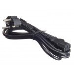 52196 Кабель питания (евровилка - штекер IEC C13) 3*0,75мм2, 1,8м, черный, Netko