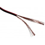 55979 Кабель акустический Technolink 2*1.0мм2 (56*0.15мм) CCA, 100м, пластиковая катушка, черный/красный