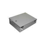 54920 Корпус кросса оптического настенного КОН-8 SC Simplex, ложементдля КДЗС, с замком, металлический, (62*250*190мм)