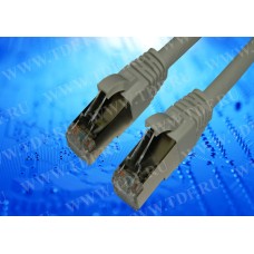 53874 Патч-корд Netko СКС FTP4 cat.6, 5.0м, литой коннектор, серый РАСПРОДАЖА
