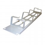 55908 Кабельный органайзер 19, 2U, металлический, 4 металл. кольца, серый М