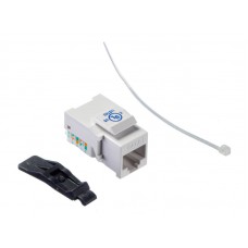 54138 Модуль Keystone неэкранированный, RJ-45, cat.6, 90°, без инструмента, KE, белый, Netko СКС 54138 Модуль Keystone неэкранированный, RJ-45, cat.6, 90°, без инструмента, KE, белый, Netko СКС