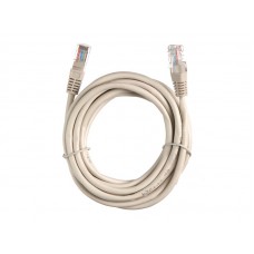 57116 Патч-корд Technolink UTP4 cat 5e, 3,0м, ВС, LSZH, серый, литой коннектор