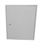 55466 Антивандальный Шкаф 15U распашного типа, (Ш*Г*В 600*600*736мм) 19 направляющие, передняя дверь металл, замок, серый Netko M