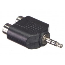 52242 Переходник 2 гнезда RCA - штекер 3,5 стерео, Netko