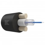 65892 КОСТРОМАКАБЕЛЬ КОС-ОКД-1х657-ТП-1.5кН Дроп-кабель круглый, с центральной трубкой, усилен стеклопрутками, 1 волокно, SM 9/125, G.657.A1, полиэтилен, 1.5 кН