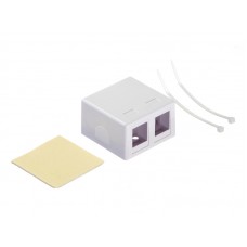 51275 Корпус розетки KE30-2/ 2 порта / белый, Netko СКС