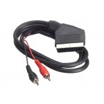51330 Шнур аудио-видео: SCART (21 pin)-2RCA ( длина 1.2 м, литой), Netko
