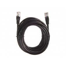 57010 Патч-корд Technolink UTP4 cat 5e, 5,0м, ВС, LSZH, черный, литой коннектор