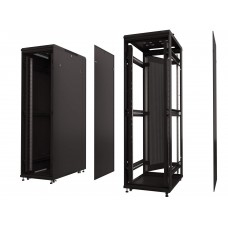 65167 Шкаф напольный 47U серия Expert (800х1000х2270), напольный, БЕЗ ПЕРЕДНЕЙ ДВЕРИ, черный, разобранный Netko (упакован в 4 коробки)
