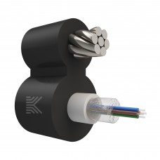 65944 КОСТРОМАКАБЕЛЬ КОС-ОКПС-4х657-Т/Т-6кН Оптический кабель с центральной трубкой и выносным силовым элементом из стального троса, SM 9/125, G.657.A1, 4 волокна, полиэтилен, 6 кН