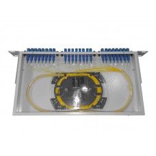 56908 Кросс оптический 19, 1U 24 SC SM, укомплектованный