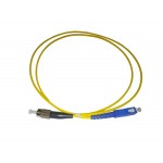 57816 Патч-корд оптический переходной SC-FC/UPC SM Simplex 3.0мм 9/125, 1м Netko, LSZH