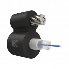 65938 КОСТРОМАКАБЕЛЬ КОС-ОКПС-1х657-Т/Т-4кН Оптический кабель с центральной трубкой и выносным силовым элементом из стального троса, SM 9/125, G.657.A1, 1 волокно, полиэтилен, 4 кН