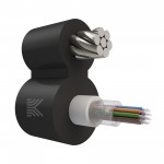 65946 КОСТРОМАКАБЕЛЬ КОС-ОКПС-12х657-Т/Т-6кН Оптический кабель с центральной трубкой и выносным силовым элементом из стального троса, SM 9/125, G.657.A1, 12 волокон, полиэтилен, 6 кН