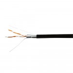 65592 Кабель Skynet Premium FTP2 cat.5е, одножильный / 305м / Cu / Проходит Fluke тест/для наружных работ / черный