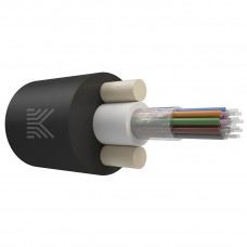 65891 КОСТРОМАКАБЕЛЬ КОС-ОКД-12х657-ТП-1.2кН Дроп-кабель круглый, с центральной трубкой, усилен стеклопрутками, 12 волокон, SM 9/125, G.657.A1, полиэтилен, 1.2 кН