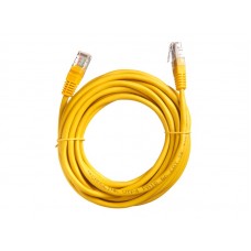 57028 Патч-корд Technolink UTP4 cat 5e, 5,0м, ВС, LSZH, желтый, литой коннектор 57028 Патч-корд Technolink UTP4 cat 5e, 5,0м, ВС, LSZH, желтый, литой коннектор