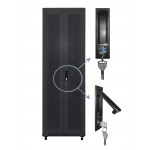 65181 Дверь для шкафа серии Expert 42U Ширина 600, металлическая, с перфорацией, двойная, черная