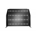 66105 Полка консольная 2U, глубина 370, без крепежа, черная