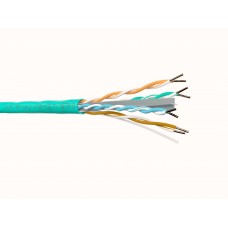 65389 Кабель U/UTP4 cat.6 NETKO /4 пары 23 AWG BC / 305м / с крестовиной / нг(А)-LSLTx, зеленый, одножильный СКС, FLUKE TEST