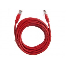 57026 Патч-корд Technolink UTP4 cat 5e, 5,0м, ВС, LSZH, красный, литой коннектор
