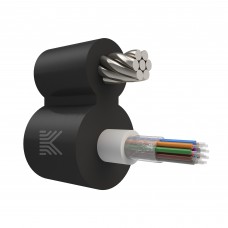 65937 КОСТРОМАКАБЕЛЬ КОС-ОКПС-12х657-Т/Т-3кН Оптический кабель с центральной трубкой и выносным силовым элементом из стального троса, SM 9/125, G.657.A1, 12 волокон, полиэтилен, 3 кН