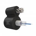 65933 КОСТРОМАКАБЕЛЬ КОС-ОКПС-1х657-Т/Т-3кН Оптический кабель с центральной трубкой и выносным силовым элементом из стального троса, SM 9/125, G.657.A1, 1 волокно, полиэтилен, 3 кН